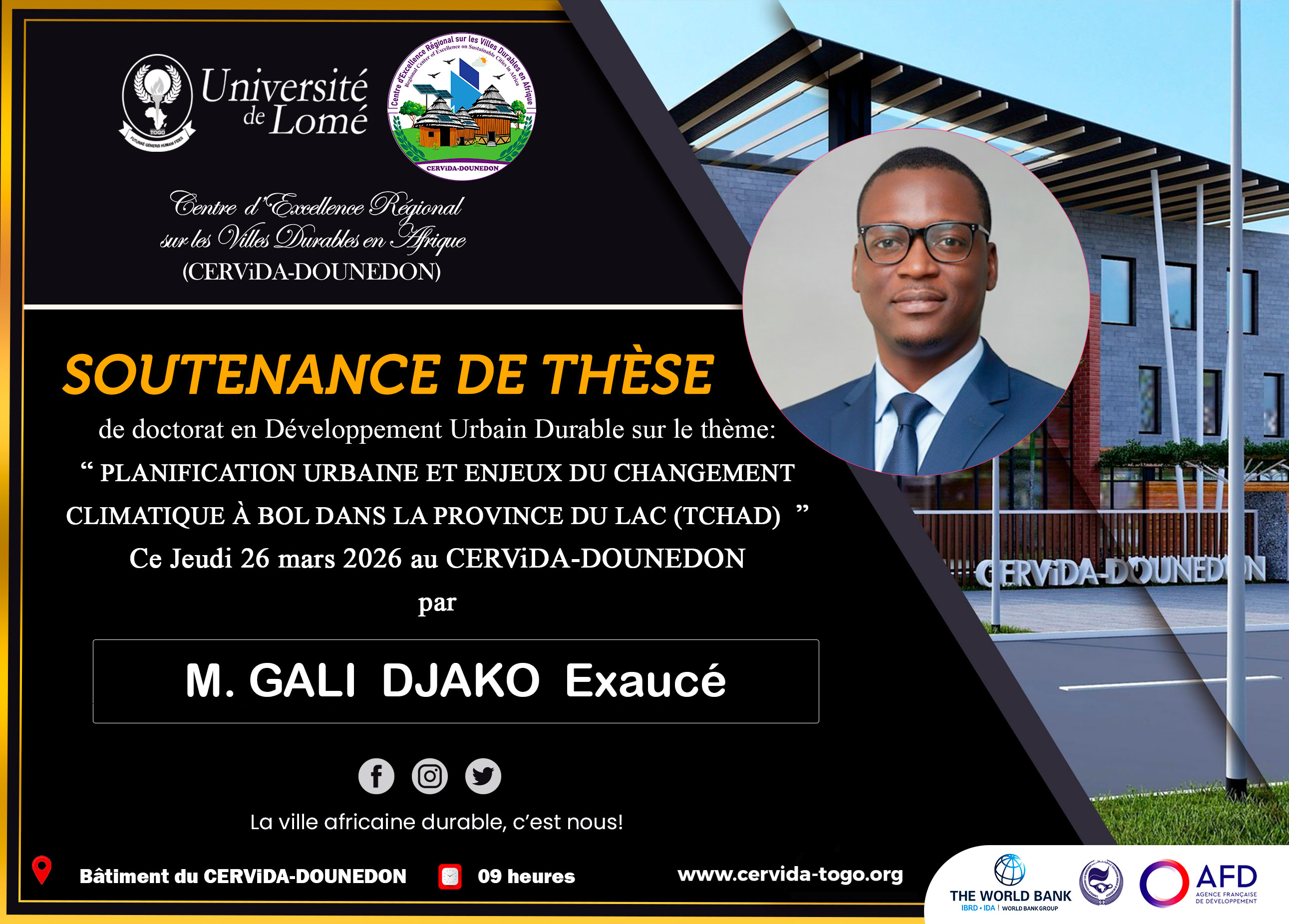PLANIFICATION URBAINE ET ENJEUX DU CHANGEMENT CLIMATIQUE À BOL DANS LA PROVINCE DU LAC (TCHAD)