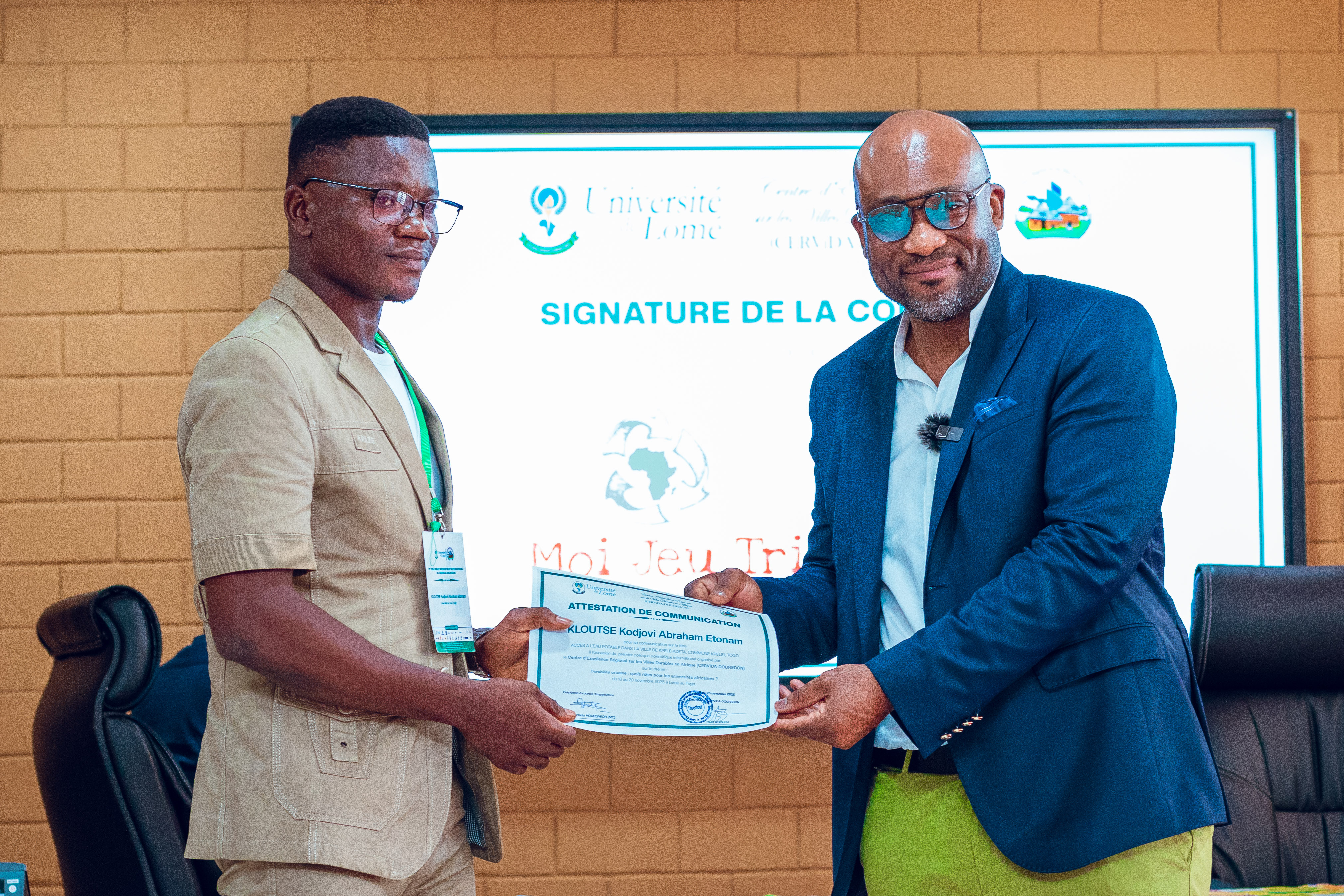 Premier colloque scientifique international du CERViDA-DOUNEDON